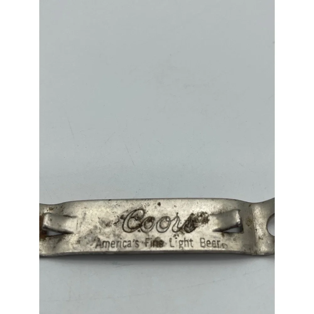 Vintage Coors Beer Bottle Can Opener Americas Fine Light Beer Church Key Metal